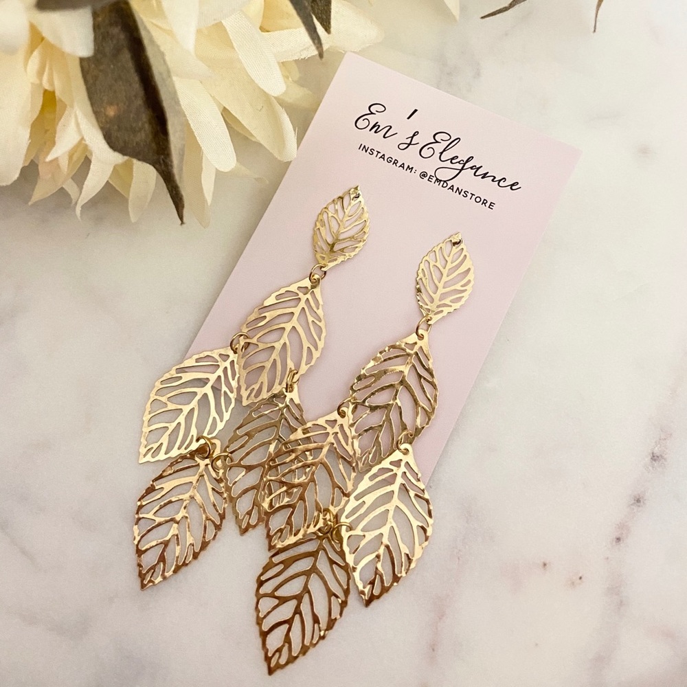 💡Daniel leafs earring💡